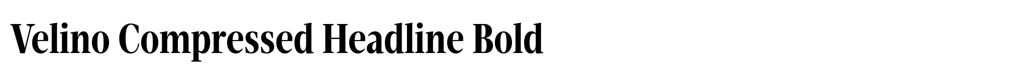 Velino Compressed Headline Bold image